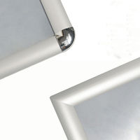 Cadre d'affiche à pression ouvert avant en aluminium de 25mm direct d'usine pour les panneaux publicitaires