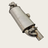 Vente en gros usine de pièces automobiles : Silencieux d'échappement en acier inoxydable en forme de T, 2,75 pouces, avec valve Valvetronic, sortie simple et entrée simple