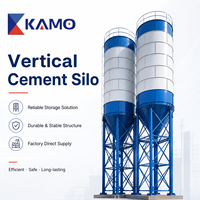 Silo Verticale per Polvere di Cemento con Collettore di Polveri per Stoccaggio Materiali da Costruzione