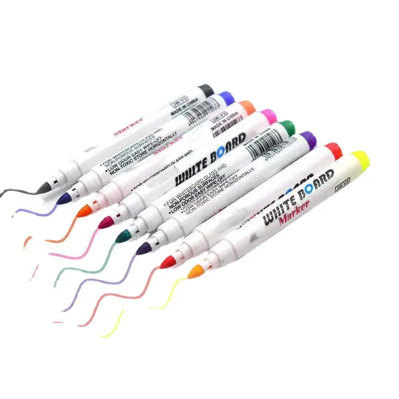 Wasserzeichnen schwimmender Zeichenstift für Kinder 12 Farben magischer schwimmender Tinten-Stift trocknbarer löschbarer Whiteboard-Marker