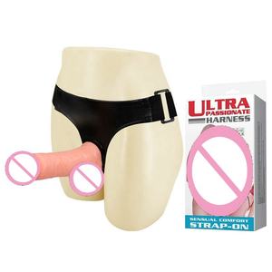 Baile, venta al por mayor, arnés Ultra apasionado, consolador con correa para <span class=keywords><strong>lesbianas</strong></span>, Material TPE, consoladores portátiles para masturbación Gay femenina - Product Image 1