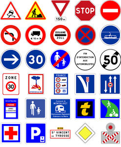 لافتة مرور P220418D معتمدة من الاتحاد الأوروبي لألمانيا وفرنسا وإيطاليا والمملكة المتحدة، لافتة طرق مخصصة الحجم واللون والمادة - Product Image 3