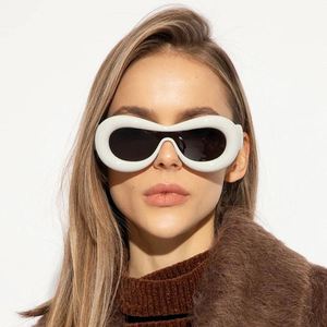 Gafas de Sol Retro Personalizadas con Logotipo, Lentes de una Pieza para Hombre, Gafas de Sol Steampunk Y2K para Mujer - Product Image 4