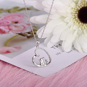 Collar con colgante de corazón de elefante para mujer, cadena de clavícula de moda, regalo de joyería - Product Image 4