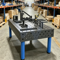 Table de soudage industrielle CNC directe d'usine 1000x800x200mm |   Station de travail en acier avec échelle laser pour atelier de fabrication