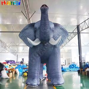 Vente chaude 2024 Grand éléphant gonflable Oxford Modèle d'animal géant pour la publicité avec accessoire souffleur d'air Expédition maritime - Product Image 5