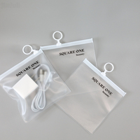 Cremallera de PVC de plástico transparente para funda de teléfono, paquete de Cable USB, bolsa de embalaje para fundas de teléfono móvil