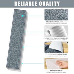 202601 Marches <span class=keywords><strong>d</strong></span>'<span class=keywords><strong>escalier</strong></span> pour marches en bois <span class=keywords><strong>d</strong></span>'intérieur avec <span class=keywords><strong>tapis</strong></span> antidérapants autocollants à peler et coller pour escaliers intérieurs - Product Image 6