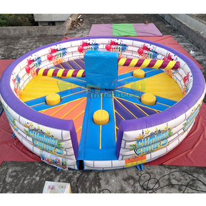 Juegos inflables de competición para 5 jugadores, tipo wipe out, para eventos al aire libre. - Product Image 1