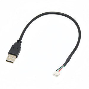 <b>Usb</b> To <b>Usb</b> <b>2.0</b> 4 Pin Connector <b>Cable</b> Motherboard Adapter All Copper Data <b>Cable</b> Black - Product Image 2