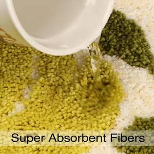 מרקיע חדש מותאם אישית עלים חדר אמבטיה מחצלת רך נוח אמבט מיקרופייבר יבש מיכלי רחצה עם מיקרופייבר - Product Image 4