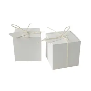 Toptan özel baskılı lüks karton parti aperatif tatlı çikolata ambalaj düğün kapı hediye şeker favor kutuları