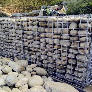 Galvanizli istinat duvarları 200x100x50 kaynaklı Gabion kutusu 2x1x0.5m Gabion sepeti taş kafes bahçe çit fiyat