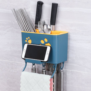 Porta palillos, estante para cuchillos de pared, caja de almacenamiento para cuchillos, utensilios de cocina, portapalillos, cesta para palillos, escurridor - Product Image 1