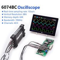 Osciloscopio Digital HANTEK 6074BC, 70MHz, 1GSa/s, 4 Canales, USB, Osciloscopio Virtual, Instrumento de Diagnóstico