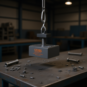 Tevor – Aimant de levage magnétique rectangulaire industriel de type suspendu, 120 lb, pour boulons, copeaux de fer et métaux - Product Image 2