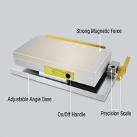 Mandrin magnétique sinusoïdal permanent multi-angle OEM industriel 0-45 degrés, outil de fixation pour rectification, acier, travail des métaux YK0091, garantie 3 ans
