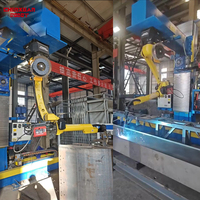 Robot Industrial FANUC M-10iD/8L Equipado con una Vía de Suelo en Voladizo para una Estación de Trabajo de Soldadura por Haz.