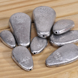 Aohuzhongtong Plomb de pêche plat 30g 40g 50g 60g 80g 100g 120g 150g 200g, matériel de pêche de haute qualité - Product Image 2