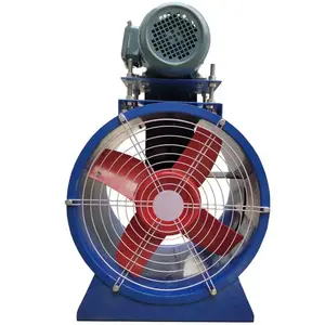 Ventilador axial de tubo de cilindro externo de motor T40/KT40, ventilador de escape de humo de ventilación fuerte Industrial