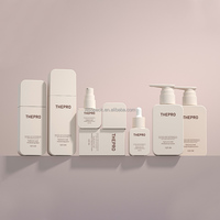 Bouteille en Plastique de Luxe Personnalisée pour Gel Douche, Plate Carrée, 200/300/400 ml, avec Pompe pour Shampooing, Soin Capillaire et Lotion, Rechargeable