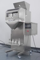 Machine de remplissage semi-automatique efficace pour boulettes de crevettes dorées de qualité alimentaire en conserve, capacité 5-5000g