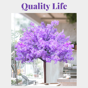 Árboles artificiales decorativos para interiores ecológicos, árbol <span class=keywords><strong>lila</strong></span> para decoración del hogar - Product Image 3