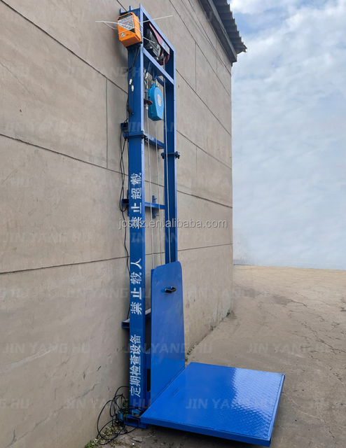 Factory Small Vertical Electric Goods Lift Wireless Remote Control Indoor Outdoor Freight Transport Industrial Cargo Elevator