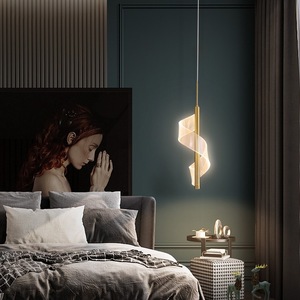 <span class=keywords><strong>Luminaire</strong></span> suspendu pour <span class=keywords><strong>salle</strong></span> à <span class=keywords><strong>manger</strong></span> en acrylique LED4W <span class=keywords><strong>contemporain</strong></span>, design unique, or + transparent, fabriqué en Chine - Product Image 4