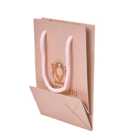 Máquina automática que hace impresión personalizada Logotipo de hoja de oro bolsa de embalaje de joyería de lujo bolsa de regalo de papel de joyería de compras reutilizable