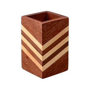 Handmade Wooden <b>Pen</b> Holder Desk <b>Organizer</b> Natural Wood Pencil Holder for Office School Home Study Table Stationery Storage Decor - Product Image 1
