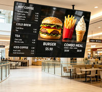 Écran d'affichage numérique pour menu de 21,5 pouces pour restaurant, écran tactile industriel RK3568 Android 11 tout-en-un