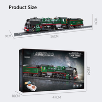 59098 141R Train à vapeur créatif assembler bloc briques modèle enfants éducatif en plastique bloc de construction ensemble jouet cadeau en gros