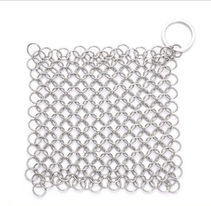 2 Size Kitchen Cleaning Stainless Steel Cleaner Scrubber Reusable Washing <b>Net</b> Rust Pot Remover Cleaning Tool for Home - Product Image 5