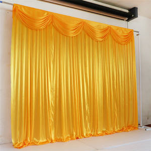 <span class=keywords><strong>Murs</strong></span> suspendus en soie de glace blanche, panneaux de fond, rideau transparent pour la décoration de scène de mariage, de Banquet, de fête - Product Image 4