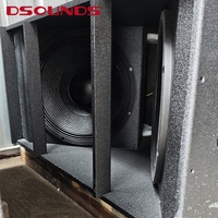 Double caisson de basses de 18 pouces, super caisson de basses avec haut-parleur Beast Audio pour système de sonorisation de concert en plein air