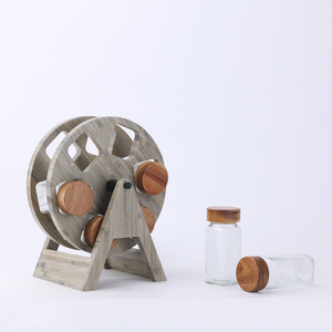 Fabrication directe d'usine OEM ODM 360 °   Organisateur d'assaisonnements rotatif style grande <span class=keywords><strong>roue</strong></span>, support de rangement de cuisine, porte-bocaux à épices - Product Image 4