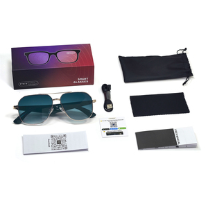 Gafas de metal GY100 <span class=keywords><strong>en</strong></span> tiempo real 100 + Idiomas Responder llamadas Gafas de sol deportivas Ai Smart Translation Gafas inteligentes inalámbricas - Product Image 1