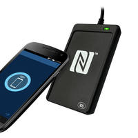 Lecteur/Écrivain de Cartes Intelligentes RFID 13,56 MHz Conforme à la Norme CCID Scanner ACR1252 Écrivain ACR1251U Lecteur de Cartes NFC pour Lire la Carte