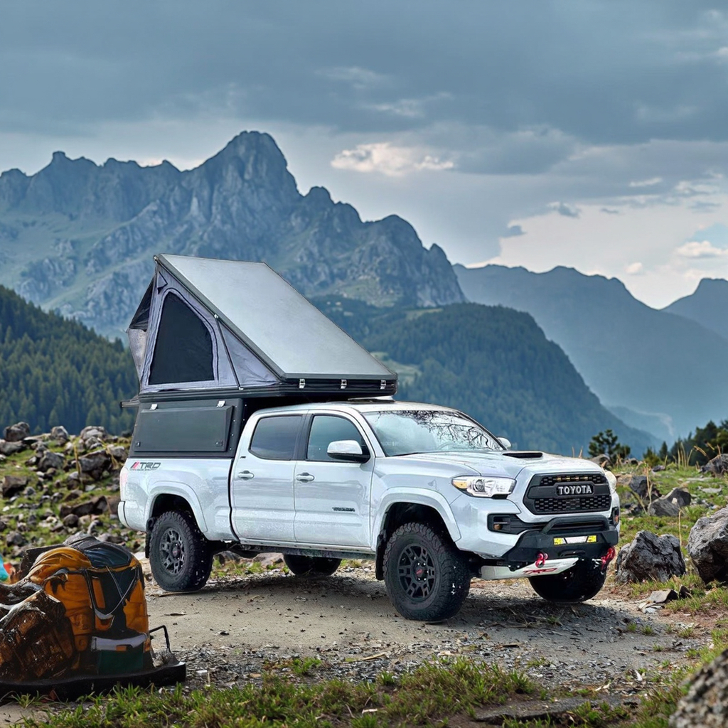 Hard Shell Roof Top Box for 4x4 Offroad Easy Fitting Aluminium Pickup Truck Canopy Tent Versatile Roof Tent
