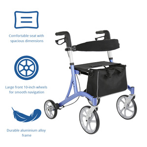 Andador para Cuidados com Idosos - Auxílio de Mobilidade Confortável, Leve e Ajustável com Armazenamento Fácil para Usuários Idosos - Product Image 3