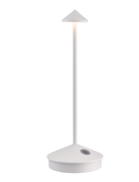 Lampu Meja LED Modern Zafferano Tanpa Kabel, Kontrol Sentuh, Fitur Peredup, Lampu Malam Isi Ulang, Bodi Aluminium, Dioperasikan dengan Baterai