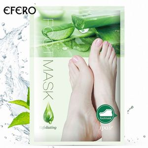 EFERO Aloe soluzione originale esfoliante riparazione calze allattanti maschera per i piedi rimuovere la pelle morta tacchi Peeling crema per i piedi - Product Image 1