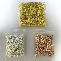 Vente en gros de fermoir mousqueton en laiton de style simple 14k & 18k pour la fabrication de bijoux