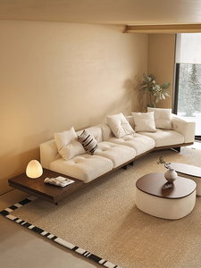 Semplice ed elegante creativo <span class=keywords><strong>Pallet</strong></span> in legno gambe in metallo comodo tessuto in pelle soggiorno Hotel Villa Lounge Set divano personalizzato - Product Image 4
