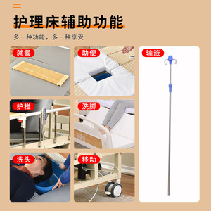 Lit médical manuel en acier inoxydable laminé à froid avec levage du dossier et des jambes pour usage hospitalier - Product Image 4