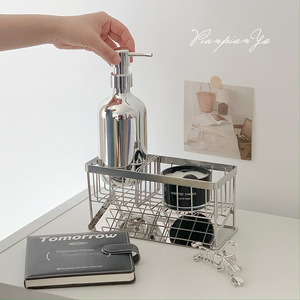 Étagère de rangement de cuisine en acier inoxydable, taille M, résistante à l'eau, pour torchons, éponges, savon, égouttoir - Product Image 1