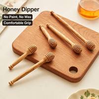 Cuchara de Madera de Olivo Natural Ecológica Sin Pintar Sin Barnizar, Cuchara para Miel con Mango Largo