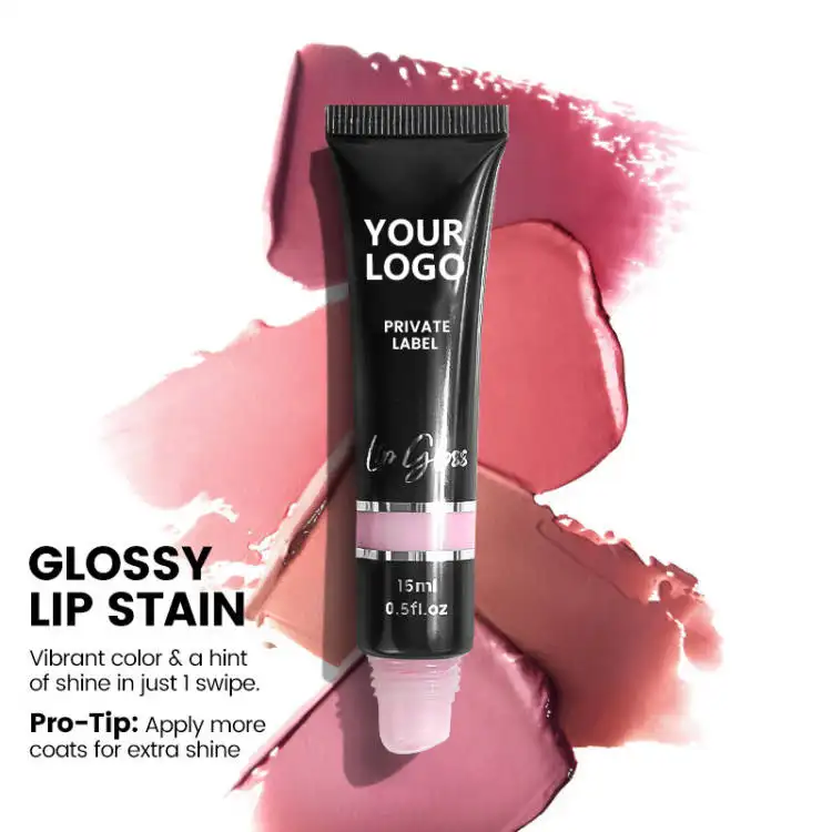 Grosir kit Minyak Pelembab pigmen lipgloss en gros lucu sesuai pesanan makeup jernih plumper glossy vendor label pribadi lip gloss