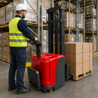 Nouvelle Génération Chariot Élévateur Électrique à Capacité Personnalisée, Levée de 5 Mètres, Chariot Élévateur à Palettes Étroites, Certifié CE ISO, Batterie Lithium-Ion pour